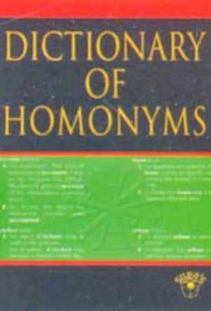 Dictionary of Homonyms