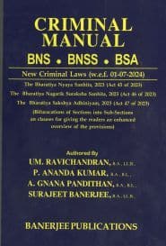 கிரிமினல் மேனுவல் பிஎன்எஸ் – பிஎன்எஸ்எஸ் – பிஎஸ்ஏ (ஆங்கிலம்)