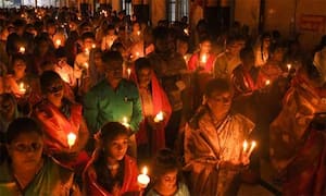 கன்னிவாடி: குட்டத்துப்பட்டி புனித பதுவை அந்தோணியார் சர்ச்சில் ஈஸ்டர் பண்டிகை