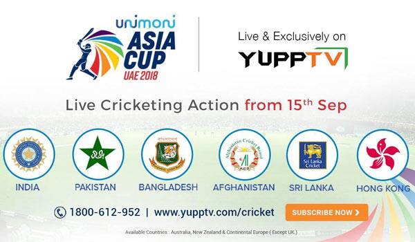 YuppTV-bags-exclusive-digital-rights-for-ASIA-CUP-2018