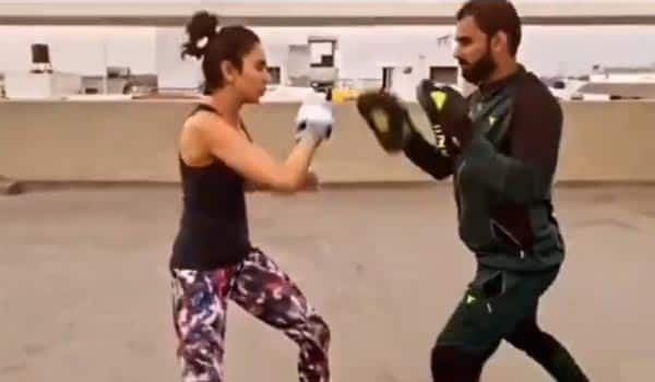 Rakul-preet-singh-takes-kick-boxing-trainning