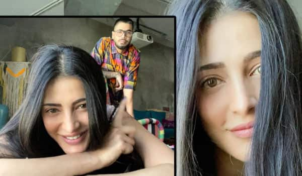 Shrutihaasan-spending-time-with-her-boyfriend-and-pet