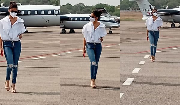 Nayanthara-landed-in-Hyderabad-for-Annaatthe-shooting