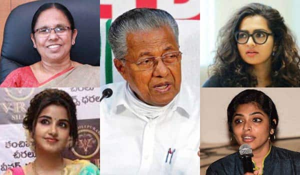 Malayalam-actress-questioned-CM-:-Why-Shailaja-withdrawn-from-Minister-post