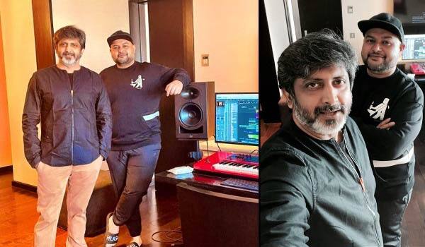 Thaman---Mohanraja-busy-composing-music-in-lucifer-remake