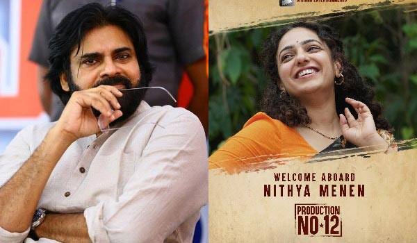 Nithayamenon-joints-in-Pawan-kalyan---Rana-film