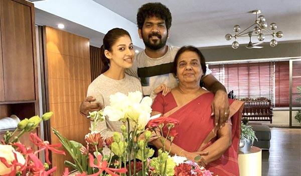 Vignesh-sivan-celebrated-Nayanthara-mom-birthday