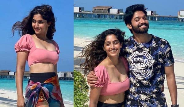 Reba-monica-john-enjoying-honeymoon-at-Maladives