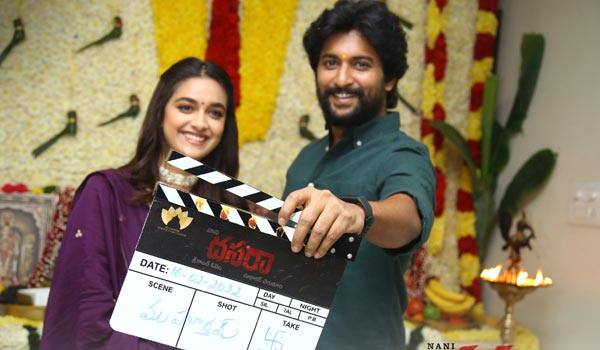 Nani---Keerthy-suresh-Dasara-movie-begins