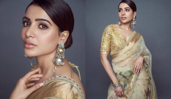 Samantha-post-with-saree