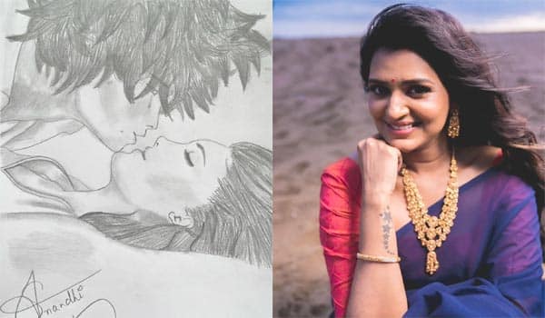 Anandhi-Romantic-painting-:-Fareena-fun