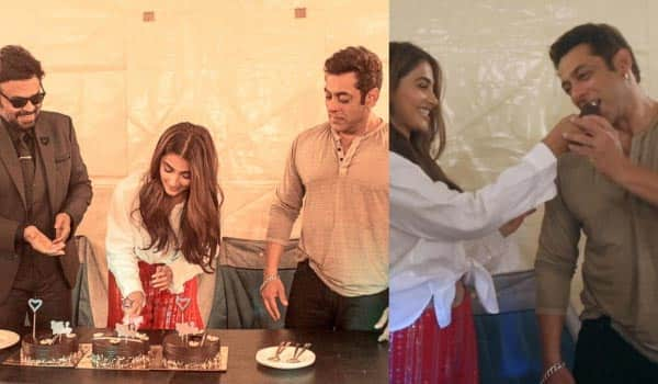 Salman-Khan-celebrated-Pooja-Hegde's-birthday-on-the-set