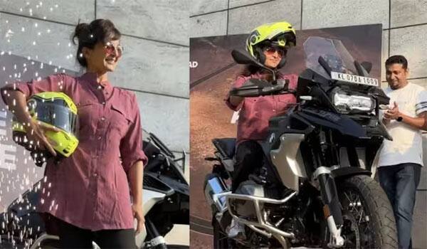 Manju-buys-Rs-28-lakh-BMW-bike;-may-join-Bike-trip-with-Ajith-Kumar-this-year