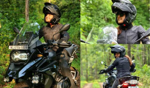 Manju-warrier-ride-with-her-BMW-bike