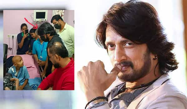 Kiccha-Sudeep-Fulfills-9-Year-Old-Cancer-Patient's-Wish-To-Meet-Vikrant-Rona-Actor