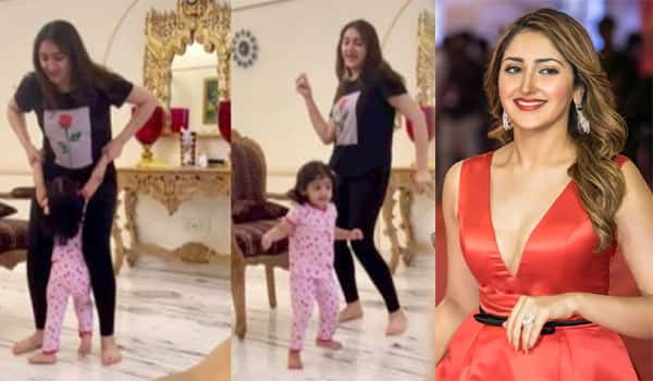 Saisha-posted-a-video-of-her-dancing-with-her-daughter