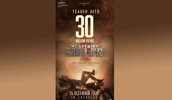 Captain-miller-teaser-crossed-3-crore-views