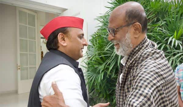 Rajinikanth-meets-Samajwadi-Party-leader-Akhilesh