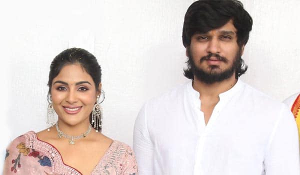 Samyuktha-Menon-opposite-Nikhil-in-Swayambhu-movie