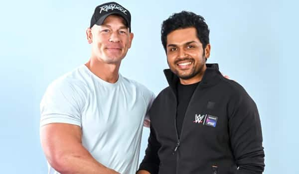 Karthi-meets-wrestler-John-Cena