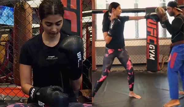Pooja-Hegde-in-boxing,-martial-arts-training-for-new-film