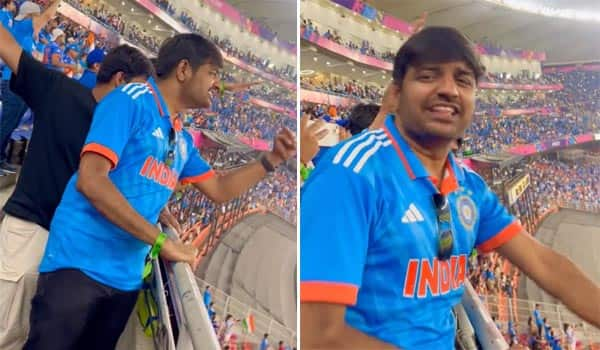 Actor-Sathish-sung-Vandhe-Maatharam-song-in-India-Pakistan-match