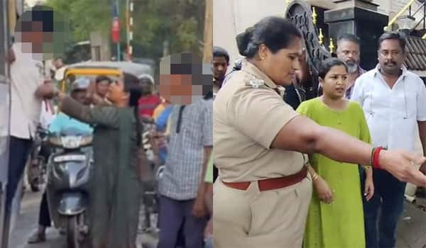 Actress-Ranjana-arrested-for-attacking-students-who-traveled-dangerously-in-a-government-bus