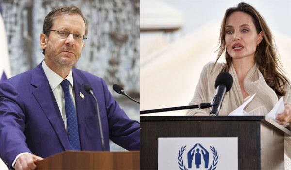 "Totally-Reject-Her-Claims":-Israel-President-Slams-Angelina-Jolie-For-Comments-On-Gaza-War