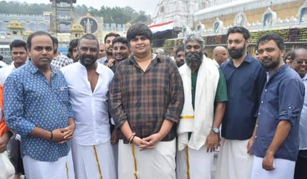 Sami-darshan-in-Tirupati-for-Jigarthanda-victory