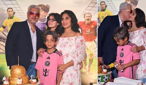 Ajith-celebrated-his-sons-birthday-by-cutting-a-football-cake