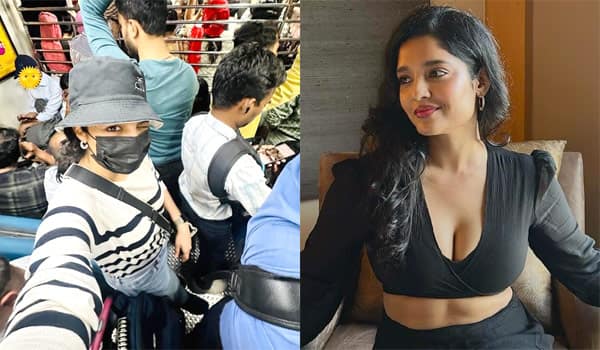 Ritika-Singh-traveling-in-local-train