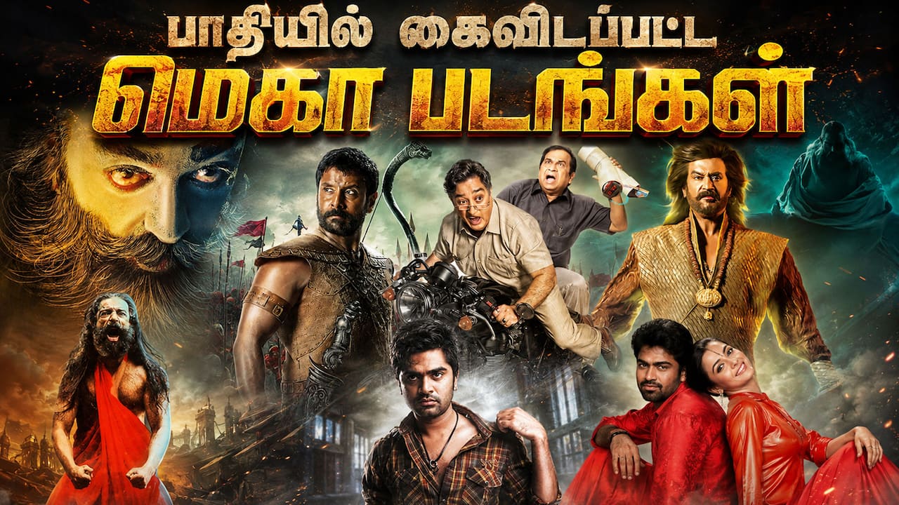 பாதியில் கைவிடப்பட்ட மெகா படங்கள்