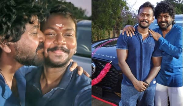 Raghava-Lawrence-was-happy-to-see-his-younger-brothers-film-and-gifted-him-a-car