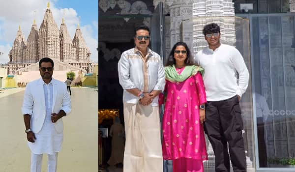 Sarathkumar-went-to-the-Abu-Dhabi-temple-with-his-family!