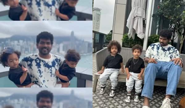 VigneshShivan-celebrating-Father's-Day-with-his-sons