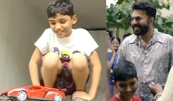 Mammootty-gave-a-birthday-gift-to-a-boy