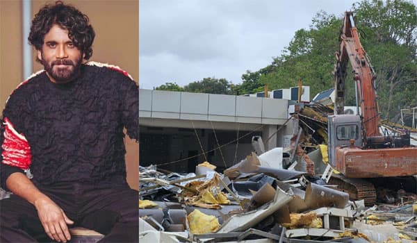 Actor-Nagarjuna-who-occupied-the-pool:-Officials-who-demolished-the-hall