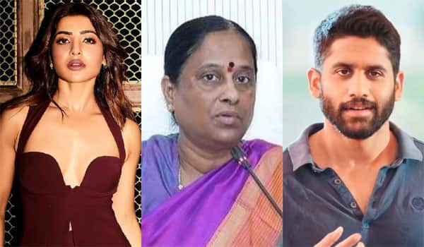 Controversy-over-divorce:-Samantha---Nagachaitanya,-left,-right;-A-female-minister-expressed-regret