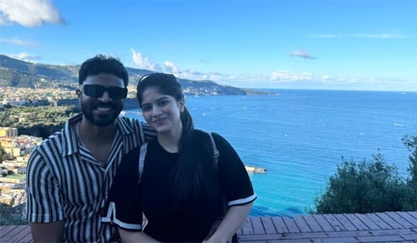 Actress-Megha-Akash-went-to-Italy-for-honeymoon-with-her-husband