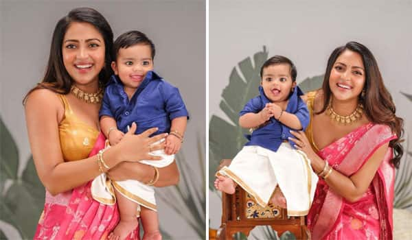 Amala-Paul-posted-a-cute-photo-with-her-son!