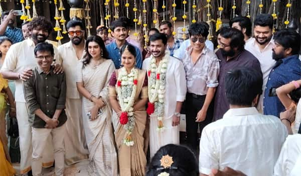 Siddha-director-Arun-Kumars-wedding-Celebrities-congratulate-him-in-person