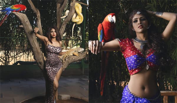 Aradhya-conducted-by-photoshoot-with-animal-and-birds