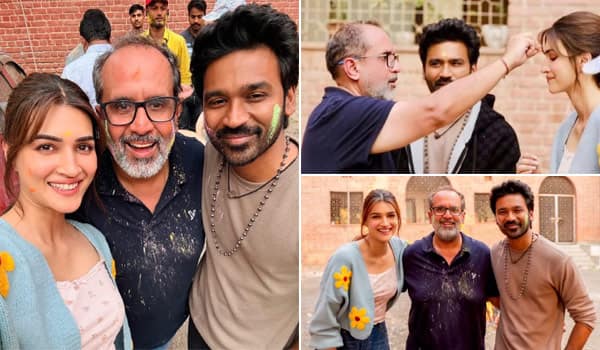 Dhanush-celebrates-Holi-while-shooting-for-Hindi