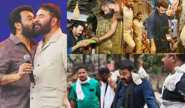 Mohanlal-visits-Sabarimala-performs-puja-in-Mammoottys-name