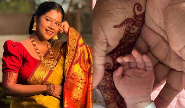 Sundari-serial-actress-Gabriella-becomes-a-mother