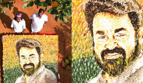 Mohanlal-gets-sweet-tribute-as-Kerala-artist-creates-jackfruit-portrait