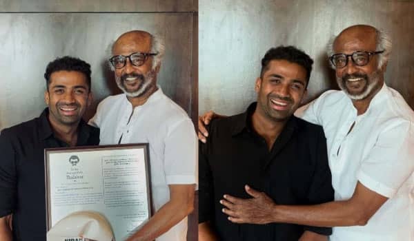 Rajinikanth-invites-para-swimmer-to-the-shooting-site-and-praises-him