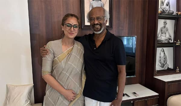 Simran-meets-Rajinikanth