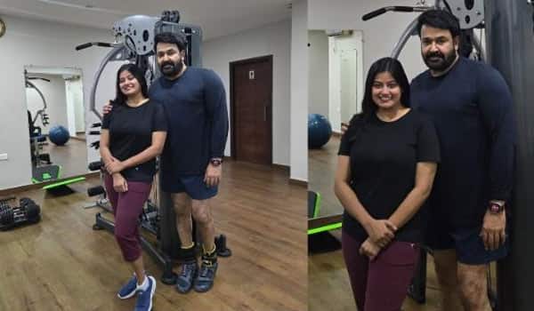 Drishyam-Ponnu-becomes-Mohanlals-gym-partner
