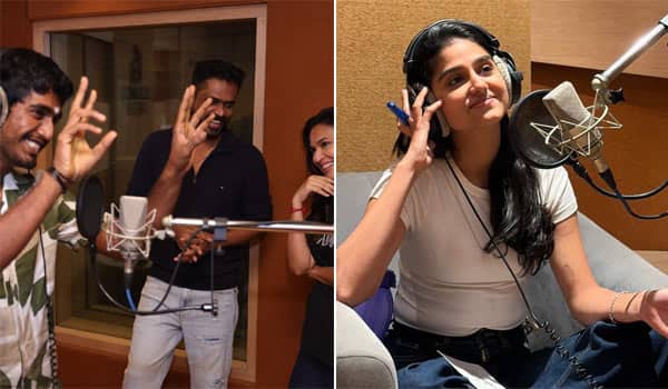 Abhishan,-Anaswara-begin-dubbing-work